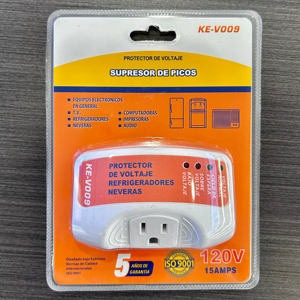 120V 12 <span class=keywords><strong>Amperios</strong></span>, Protector Americano <span class=keywords><strong>De</strong></span> Voltaje Protege <span class=keywords><strong>Refrigerador</strong></span> Y Aire Acondicionado - Product Image 1