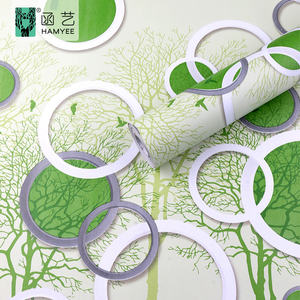 Papel tapiz autoadhesivo de PVC <span class=keywords><strong>para</strong></span> pared papel tapiz autoadhesivo verde - Product Image 5