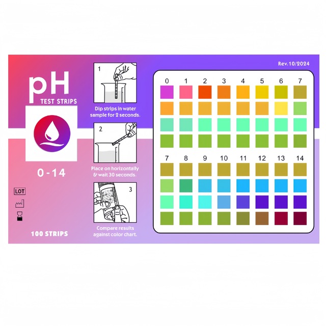 Hot-Selling Ph Test Paper 100 Strips/Barrel Water Quality Acid-Base Test Strips Accurate Value