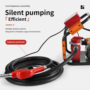 Conjunto de bomba de combustível portátil 12V24V, conjunto de bomba de combustível <span class=keywords><strong>diesel</strong></span> com medidor de fluxo quantitativo, saída de fábrica - Product Image 3