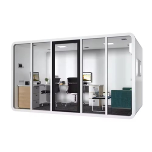 Cabines <span class=keywords><strong>de</strong></span> bureau modernes en acier, résistantes au feu, écologiques, à assemblage rapide, insonorisées pour les salles <span class=keywords><strong>de</strong></span> conférence/téléphonie, pour les immeubles <span class=keywords><strong>de</strong></span> bureaux et les hôtels - Product Image 4