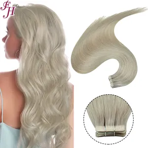 FH Colored #10A Russian Virgin Machine Injected Tape 100% Human Hair Invisible Tape in Human Hair Extensions