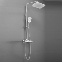 Système de douche de salle de bain populaire Interrupteurs rotatifs à haute pression Ensemble de douche de pluie de salle de bain