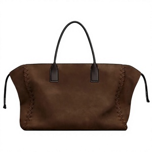 Sac à main pour femme BS International en cuir véritable noir avec fermeture éclair, imperméable, léger, antivol, tendance, à porter en bandoulière - Product Image 2
