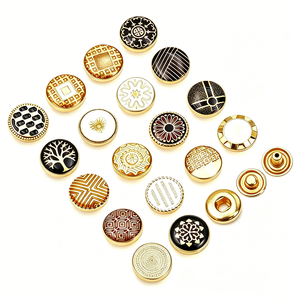 Vente d'usine Boutons-pression 4 parties en alliage de zinc pour robe arabe Thobe - Product Image 2