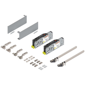 Juego de Puertas Plegables Superiores 1Blum AVENTOS HF con Cierre Suave, Torque: 2700-13500, Gris Claro, Compatible con SERVO-DRIVE - Product Image 3