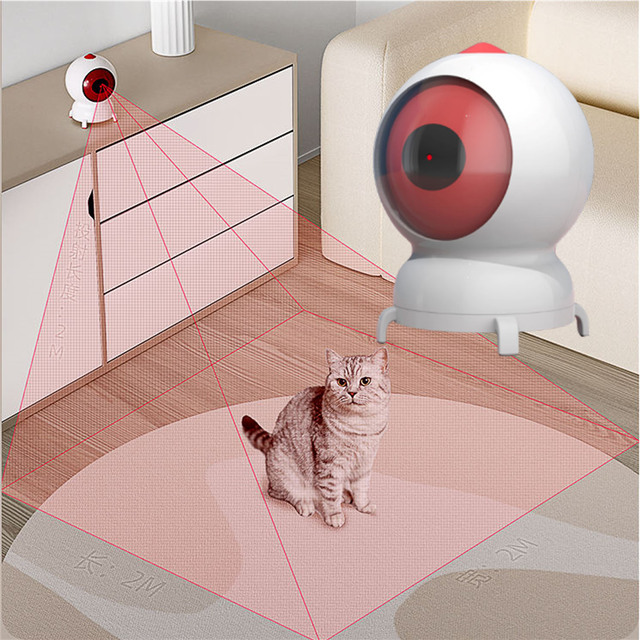 Small Fashion Modern Design Infrared Rechargeable Automatic Adjustable Laser Cat Toy