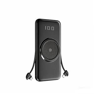 Cargador Portátil Inalámbrico RECCI RPB-N28 de 10000 mAh con Cables Integrados y Pantalla Digital - Product Image 2