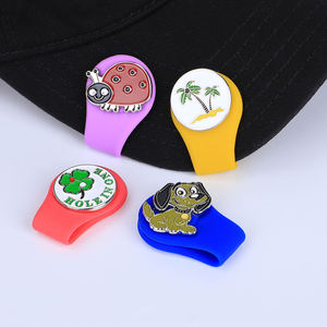 Clip de chapeau magnétique en silicone de haute qualité, personnalisable, avec marqueur de balle amovible, clip de chapeau de golf - Product Image 3