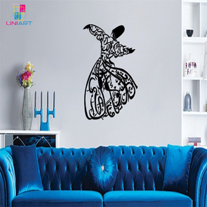 UNIART Mevlana Rumi vorticoso derviscio arabico decorazione della parete musulmana decorazioni per la casa islamiche in metallo arte della parete - Product Image 3