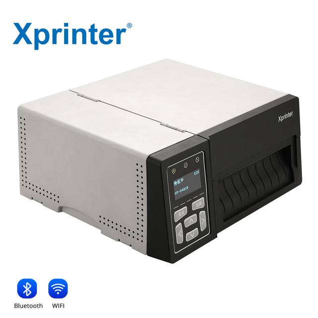 Xprinter XP-D481B OEM Industrial Barcode Printer Visual Window Black and White 24 Hours Continuous Working Thermal Label Printer