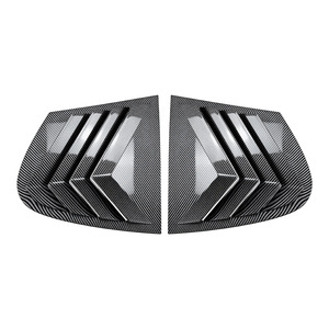 Car Window Louver Trim Carbon Fiber Texture ABS Adhesive For BMW 1 Series E87 2005-2011 Exterior Modification - Product Image 5