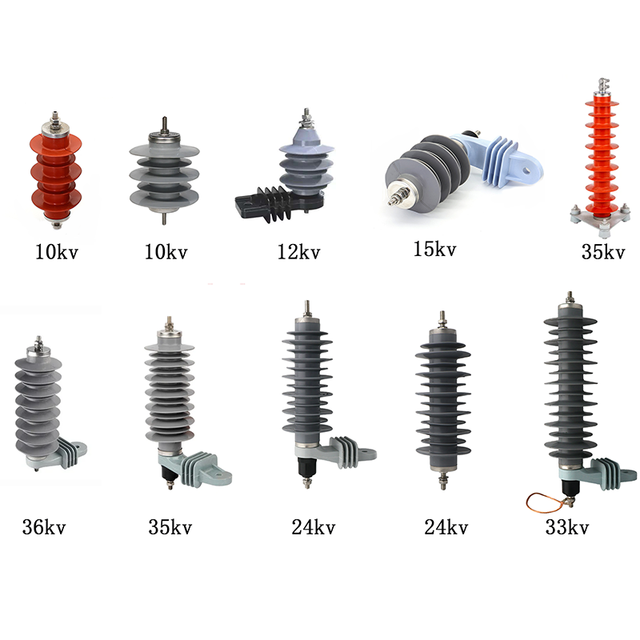 Hot Sale 10KV 15 KV Surge Protector Lightning Arrester Zinc-Oxide Surge Arrester