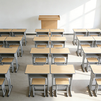 Ensemble de chaises de bureau confortables et durables en bois pour bureau à domicile secondaire, salon, avec design ergonomique