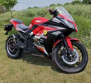 Motocicleta eléctrica de carreras con Motor de <span class=keywords><strong>cadena</strong></span> central de 3000W personalizada de fábrica, motocicleta eléctrica de velocidad máxima de 160 km/h de 72V - Product Image 4