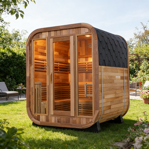 4-6 Persons Family Size Solid Wood Red Cedar Sauna Room for Home/Villa - Product Image 5