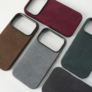 Produits très demandés : Étui de téléphone en cuir artificiel <span class=keywords><strong>Alcantara</strong></span> pour <span class=keywords><strong>iPhone</strong></span> 17 16 15 <span class=keywords><strong>14</strong></span> <span class=keywords><strong>Pro</strong></span> Max, <span class=keywords><strong>coque</strong></span> magnétique antichoc - Product Image 5