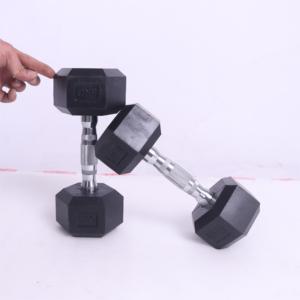 Usine Hotsale Home <span class=keywords><strong>Gym</strong></span> Fitness Equipment 10kg Haltères hexagonales en caoutchouc de fonte pour l'exercice d'haltérophilie - Product Image 4