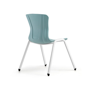 Chaise de réunion professionnelle WZ-128 avec dossier en plastique et structure métallique pour bureau et formation - Product Image 3