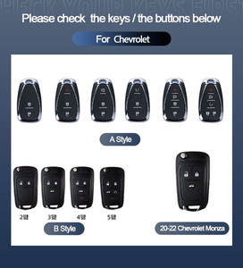 <span class=keywords><strong>Funda</strong></span> de Lujo para Llaves con Degradado Ombre para Chevrolet Cruze, Malibu XL, Trax, Blazer - Carcasa Protectora Completa Premium para Control Remoto de Automóvil - Product Image 5