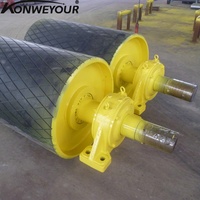 Polea Transportadora Industrial de Acero al Carbono y Uretano CEMA para Puertos