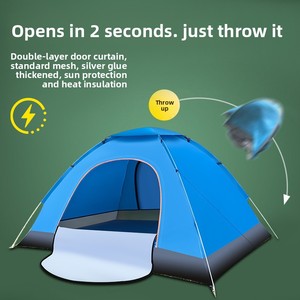 Carpa de Verano Oxford Ligera y Portátil de Fácil Montaje para Senderismo y Excursiones, Carpa de Camping Automática - Product Image 5