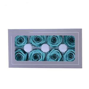 Grade B Fabriqué à la main 1.57-1.97in Bouquets de tête de rose conservés avec 8 fleurs séchées pour bricolage Noël Pâques Décor en gros - Product Image 3