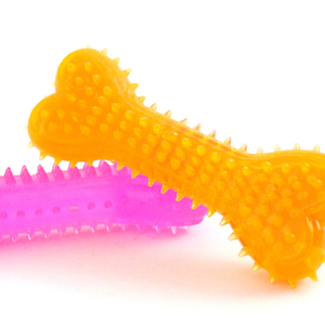 Juguetes Ecológicos para Perros TPR, Pelotas de Nailon y Goma en Forma de Hueso de 11.4*2.0cm para Jugar con Peces, Empaquetadas en una Bolsa - Product Image 3