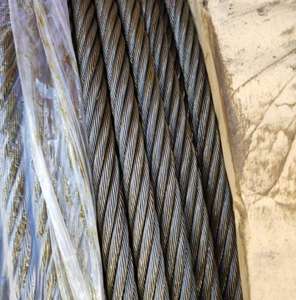 7x7-3.18炭素鋼亜鉛メッキPUコーティング鋼線ロープ非回転クレーン吊り索6x37 FC - Product Image 4