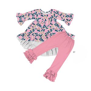 Ensembles de vêtements pour petites filles de 1 an, vente en gros, vêtements à la <span class=keywords><strong>mode</strong></span> pour petites filles, pour enfants de 5 ans, - Product Image 3