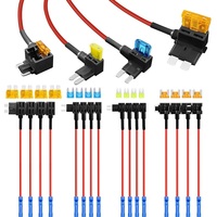 Micro2 adaptor keran Sekring Mini, pemegang Fuse APM ATM ATC dengan 5 Amp untuk mobil truk perahu