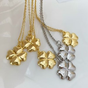 Four Leaf Clover Pendant Necklace Copper Alloy Chain Gold Silver Color Fashion Jewelry Gift For Women Accessory - Product Image 4