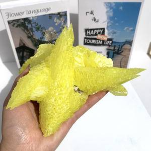 Jingfa <span class=keywords><strong>Pierre</strong></span> de cristal <span class=keywords><strong>jaune</strong></span> Fengshui de haute qualité Grappe de cristal de <span class=keywords><strong>soufre</strong></span> Spécimen de cristal de guérison - Product Image 3