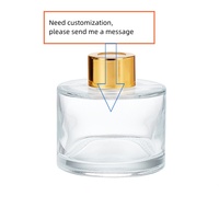 Vente en gros Bouteille en verre diffuseur 50ml 200ml 500ml Diffuseur en verre Bouteille diffuseur ronde