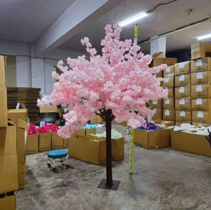Árbol de flor de cerezo llorón blanco Ramas de imitación de 5 pies para decoración de bodas, centros de mesa y uso en interiores - Product Image 3