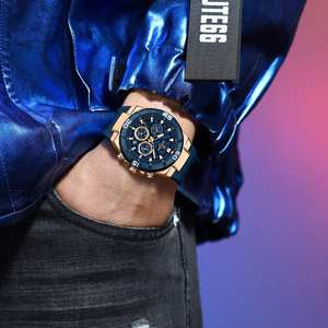 REWARD 83965 Fashion <b>Men's</b> <b>Watch</b> Quartz Casual Silicone Strap Automatic Date <b>Waterproof</b> Night Light Chronograph <b>Watches</b> <b>for</b> <b>Man</b> - Product Image 4