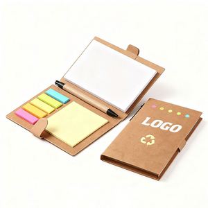 JW1774 Custom Combination <b>Sticky</b> <b>Notes</b> Notebook Promotional Gifts Printed Memo Pad with Pen - Product Image 6