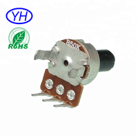 Échantillons gratuits yh alps RK12 alpha RV12 cts potentiomètre radio 10k 20k 100k 200k 250k 500k 1M linéaire 12mm potentiomètre rotatif