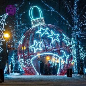 LED Christmas Ball Arch Decoration for Outdoor Street Plaza Landscape Holiday <b>Lighting</b> Display Projects - Product Image 5