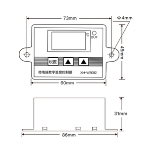 XH-W3002 12V 24V 220V microcomputer digital <b>thermostat</b> temperature <b>control</b> switch temperature digital display 0.1 precision - Product Image 6