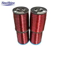 Kawat Magnet Tembaga Padat Berlapis Email Berinsulasi PE IEC IP40 Merek Sinoshine untuk Gulungan Kipas Motor 16-26 AWG