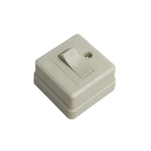 VNP2563 Substituição Rocker Mais Barato Design Branco Gang Interruptor De Parede Elétrico