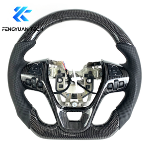 Volant sport chauffant personnalisé en cuir et alcantara avec fibre de carbone forgée pour <span class=keywords><strong>Ford</strong></span> Explorer ST 2022 2017 2021 2022 2015 2020 - Product Image 5