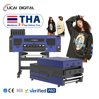 Fewar baru grosir populer 24 inci 6 kepala cetak mesin cetak Printer DTF untuk pakaian