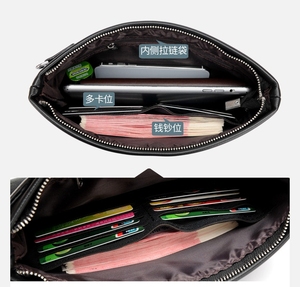 <span class=keywords><strong>Uomo</strong></span> in pelle Borse E Borse Fatte A Mano di Lavoro A Maglia Frizione Morbida Pelle di Grande Capacità Degli Uomini di Sacchetti di Spalla XF1005 - Product Image 4