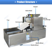 Petite machine de fabrication de biscuits sablés rotative, machine à fabriquer des biscuits aux noix, prix de la machine de fabrication de biscuits