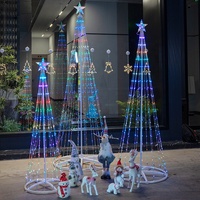 Guirlande lumineuse LED de Noël extérieure étanche IP65 Prefiero RGB, décorations de Noël à changement de couleur télécommandées
