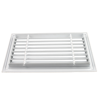 Bonne qualité décoratif en aluminium hvac courbe lames fixées renturn grille d'air