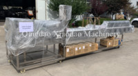 Mesin Tusuk Sate Udang Semi-Otomatis Kapasitas Besar Bahan Stainless Steel 304, 4.000-8.000 Sate/Jam untuk Pabrik Makanan Laut
