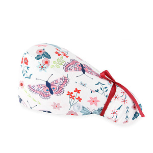 Unisex Breathable Sweatband Cute Printed Dental Scrub Caps Working Cap <b>Tie</b> <b>Back</b> Cute Multicoloured Breathable for Daily Wear - Product Image 3